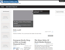 Tablet Screenshot of blog.gainerstoday.com